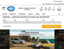 Tablet Screenshot of gabrieljordanchevycadillac.com